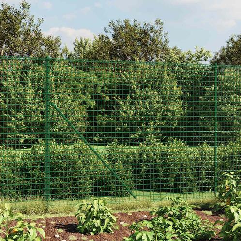 vidaXL Draadgaashek met grondankers 2x10 m groen, Tuin en Terras, Tuinhekken en Hekwerk, Nieuw, Verzenden