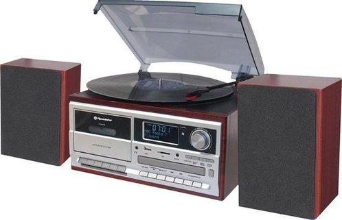 Roadstar HIF-8892 Retro Platenspeler DAB Radio Bluetooth..., Audio, Tv en Foto, Platenspelers, Nieuw, Verzenden
