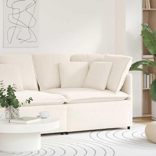 vidaXL Modulaire hoekmodule bank met kussens 100 cm, Huis en Inrichting, Zetels | Voetbanken en poefs, Nieuw, Verzenden