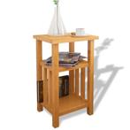 vidaXL Bijzettafel met tijdschrifthouder 27x35x55 cm massief, Huis en Inrichting, Tafels | Bijzettafels, Verzenden, Nieuw