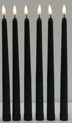 LED Kaarsen Ledcandle Warmwit Zwart 6 stuks, Hobby en Vrije tijd, Knutselen, Nieuw