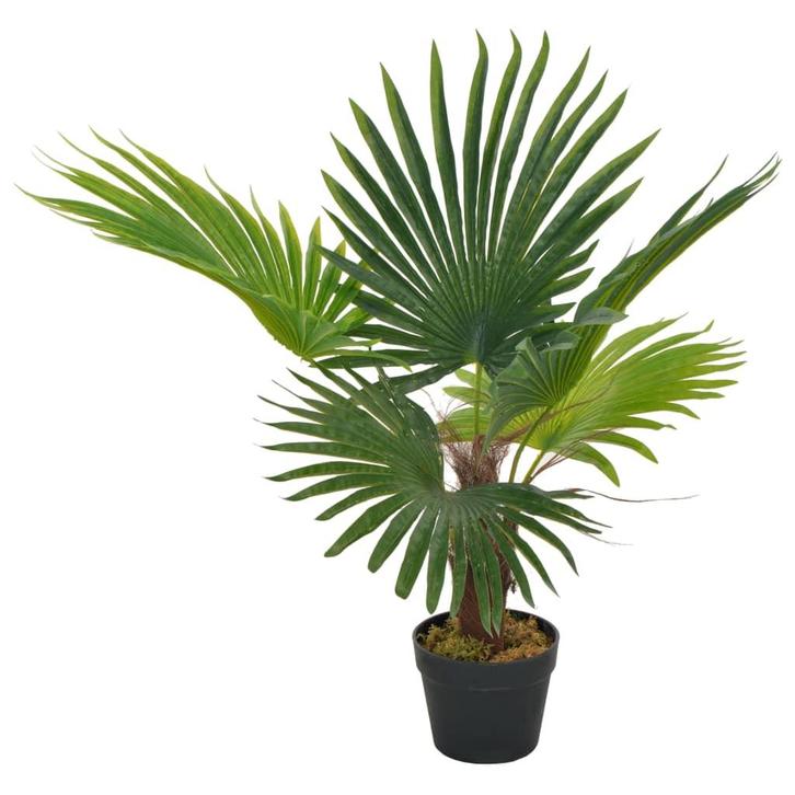 vidaXL Kunstplant met pot palm 70 cm groen, Huis en Inrichting, Woonaccessoires | Kunstplanten en Kunstbloemen, Nieuw, Verzenden