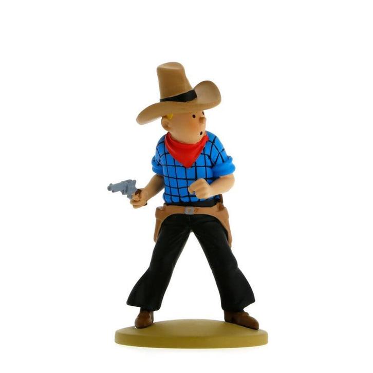 Kuifje Beeldje Cowboy 12 cm, Collections, Personnages de BD, Enlèvement ou Envoi
