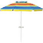 2dekans | Coast 220 cm Strandparaplu UPF50 – Multicolor, Caravans en Kamperen, Ophalen of Verzenden, Nieuw