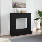 vidaXL Haardombouw 90x30x90 cm spaanplaat zwart eikenkleurig, Huis en Inrichting, Verzenden, Nieuw