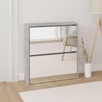 vidaXL Schoenenkast met spiegel 2-laags 63x17x67 cm, Huis en Inrichting, Kasten | Schoenenkasten, Verzenden, Nieuw
