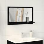 vidaXL Badkamerspiegel Zwart Eiken 60x10,5x37 cm Gemaakt van, Huis en Inrichting, Verzenden, Nieuw