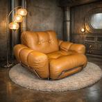 Fauteuil - Leder - Space Age / Mid-Century