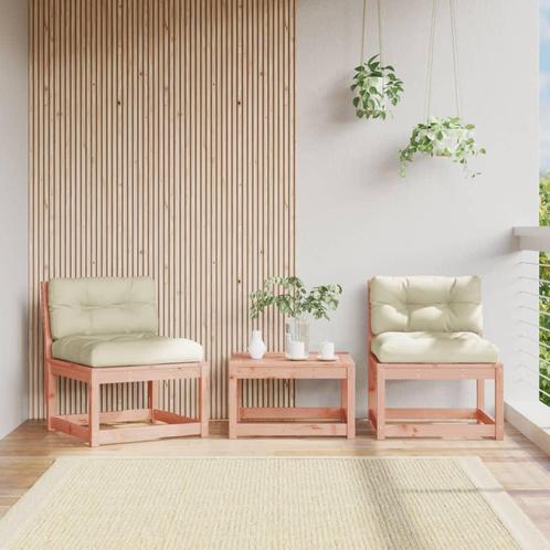 vidaXL Tuinbanken met kussens 2 st massief douglashout, Tuin en Terras, Tuinsets en Loungesets, Nieuw, Verzenden