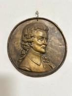 Italie. Medaglione in bronzo Mozart - 1 Kg x 18 cm (Sans, Postzegels en Munten