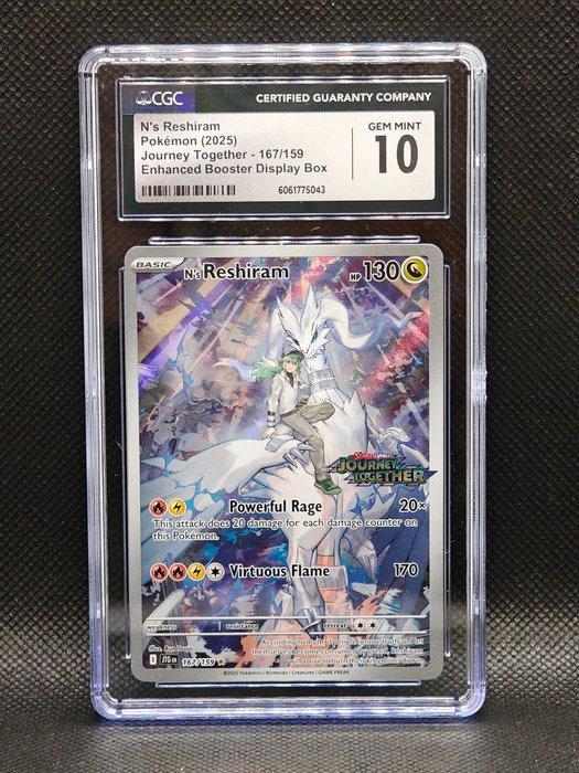 Pokémon - 1 Graded card - reshiram 167 Full art - CGC 10 -, Hobby en Vrije tijd, Verzamelkaartspellen | Pokémon