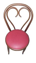 Thonet style - Stoel - Walnoot - Vier bistrostoelen