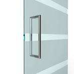 U-greep rond voor glazen deur ø 25mm - L: 525x500mm - chroom, Doe-het-zelf en Bouw, Verzenden, Nieuw