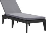 vidaXL Ligbed met kussen 186x60x29 cm polypropeen -, Caravans en Kamperen, Verzenden, Zo goed als nieuw
