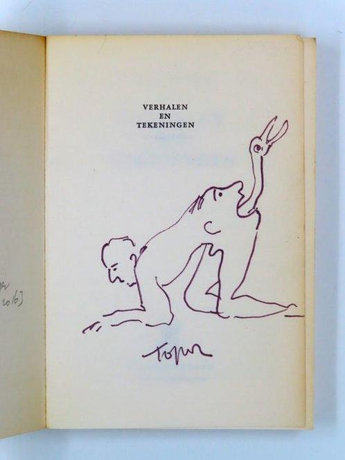[Originele tekening] Roland Topor - Verhalen en tekeningen -, Antiquités & Art, Antiquités | Livres & Manuscrits