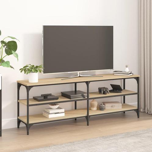 vidaXL Tv-meubel 140x30x50 cm bewerkt hout sonoma, Huis en Inrichting, Kasten |Televisiemeubels, Nieuw, Verzenden