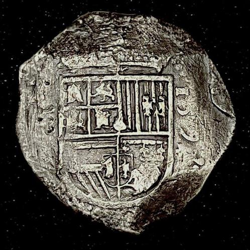 Spanje. Felipe II (1556-1598). 8 Reales 159? - Sevilla -, Timbres & Monnaies, Monnaies | Europe | Monnaies non-euro