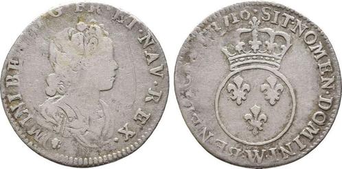 1/10 Ecu Lille 1716 W Frankreich: Ludwig Xv, 1715-1774:, Timbres & Monnaies, Monnaies | Europe | Monnaies non-euro, Envoi