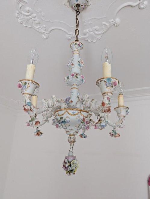 Lampe à suspendre - Céramique - Capodimonte, Antiek en Kunst, Antiek | Overige Antiek