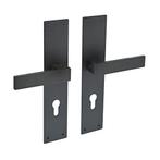 Deurklink Amsterdam schild zwart 250x55x2mm profielcilind..., Doe-het-zelf en Bouw, Hang- en Sluitwerk, Ophalen of Verzenden, Nieuw