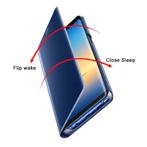 Huawei P20 Pro Smart Spiegel Flip Case Cover Hoesje Blauw, Nieuw, Verzenden