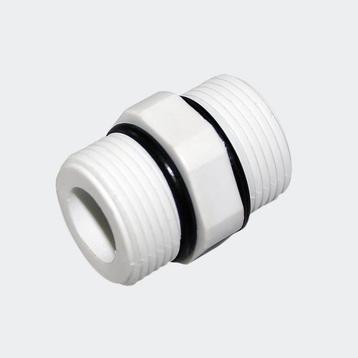 Dubbele nippel adapter waterfilter connector 2 x 3/4 26,16