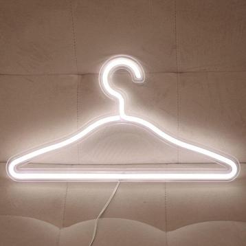 Neon Kledinghanger Wit LED Kleerhanger, Verzenden
