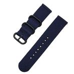 DrPhone Nylon Flex Strap - Nylon Horlogeband - 18mm - Zwarte, Bijoux, Sacs & Beauté, Montres connectées, Verzenden