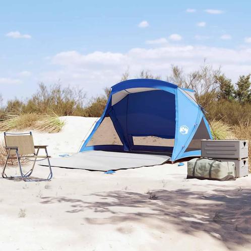 vidaXL Strandtent 2-persoons waterdicht azuurblauw, Caravans en Kamperen, Tenten, Nieuw, Verzenden