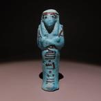 Oud-Egyptisch Faience Ushebti. Derde Tussenperiode, ca. 1070