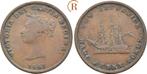 Halfpenny Token 1843 Kanada: New Brunswik:, Timbres & Monnaies, Monnaies | Amérique, Verzenden