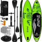 Sup Board - Opblaasbaar Paddle Board - 130 kg - Groen - KESS, Verzenden, Nieuw