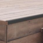 vidaXL Terras hoekplinten 5 st 170 cm HKC zwart, Verzenden, Nieuw