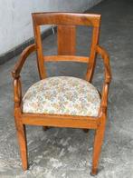 Fauteuil - Hout, Katoen - kantoorstoel, Antiek en Kunst