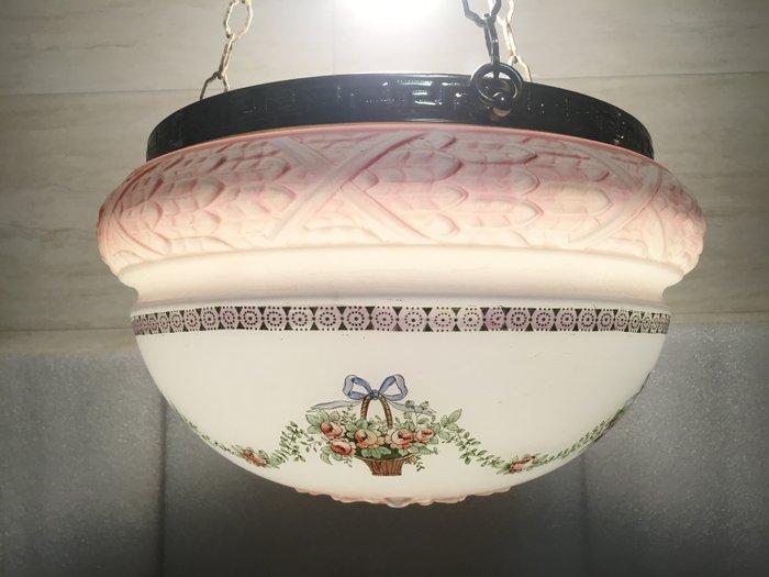 Plafondlamp - Verguld messing - Lampadario Art Déco, Antiek en Kunst, Kunst | Designobjecten