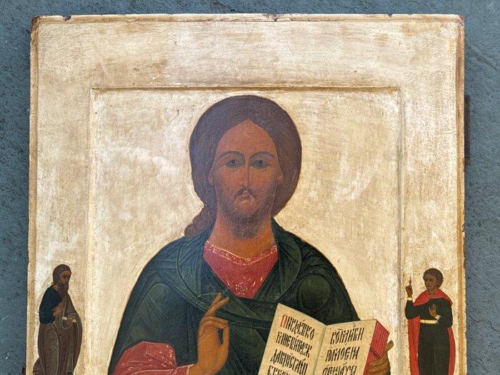 Icoon - Christus Pantokrator - Hout, Antiek en Kunst, Kunst | Niet-Westerse kunst