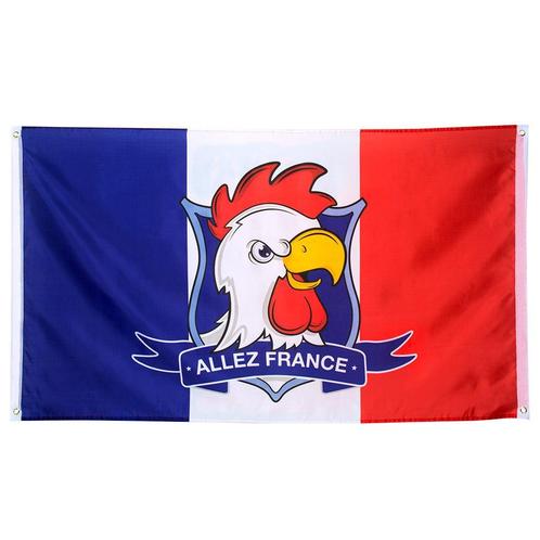Allez France Vlag 1,5m, Hobby en Vrije tijd, Feestartikelen, Nieuw, Verzenden