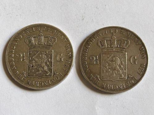 Nederland. Willem II. 2 1/2 Gulden 1847 - 1872 (Zonder, Postzegels en Munten, Munten | Nederland