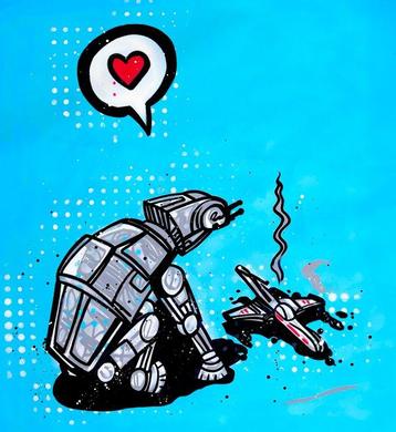 Moabit - Darth Vader VS AT AT Walker X Fetch /Diptych/ XL