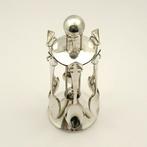 Bauhaus/Art Deco Carrousel met 6 identieke theelepels - ZEER, Antiek en Kunst