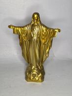 Beeld, Art Deco Corpus& kruis - 35 cm - Messing, IJzer, Antiek en Kunst