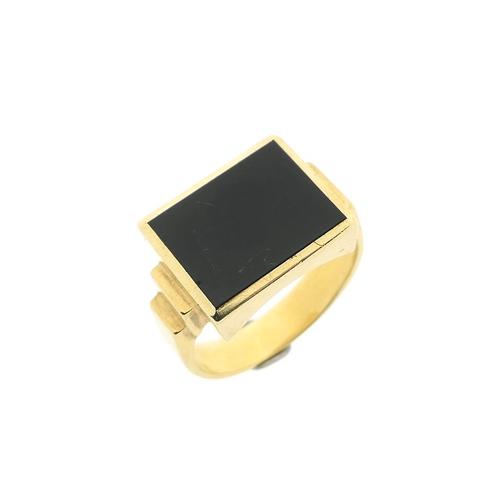Gouden zegelring met onyx | Heren (herenring, gouden ring), Handtassen en Accessoires, Ringen, Heer, Met edelsteen, Overige kleuren