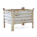 Gebruikte Stapelbak staal vaste constructie met vier, Ophalen of Verzenden