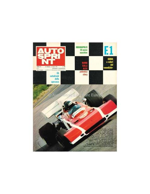 1972 AUTOSPRINT MAGAZINE 9 ITALIAANS, Livres, Journaux & Revues, Enlèvement ou Envoi