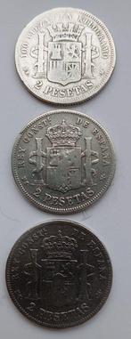 Spanje. Gobierno Provisional-Alfonso XII. 2 Pesetas