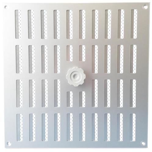 Aluminium afsluitbaar schuifrooster opbouw 300 x 300mm, Doe-het-zelf en Bouw, Ventilatie en Afzuiging, Nieuw, Verzenden