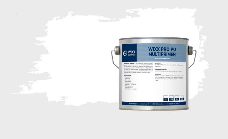 Wixx PRO PU Multiprimer Wit 10L, Doe-het-zelf en Bouw, Verf, Beits en Lak, Wit, Nieuw, Verzenden