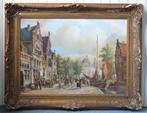John Haanstra (1945) - Oude Doelenkade te Hoorn, Antiek en Kunst, Kunst | Schilderijen | Klassiek