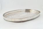 Dienblad - Grote 46 cm Sheffield zilverkleurige gevulde