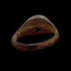 Oud-Romeins intaglio Brons Ring (Zonder minimumprijs)